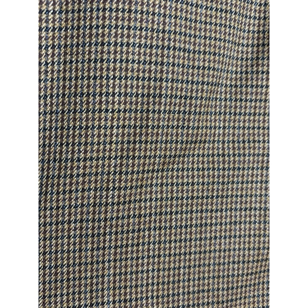 Lauren Ralph Lauren Sport Coat Blazer Mens 42R Brown Houndstooth Wool Academia - Picture 14 of 14